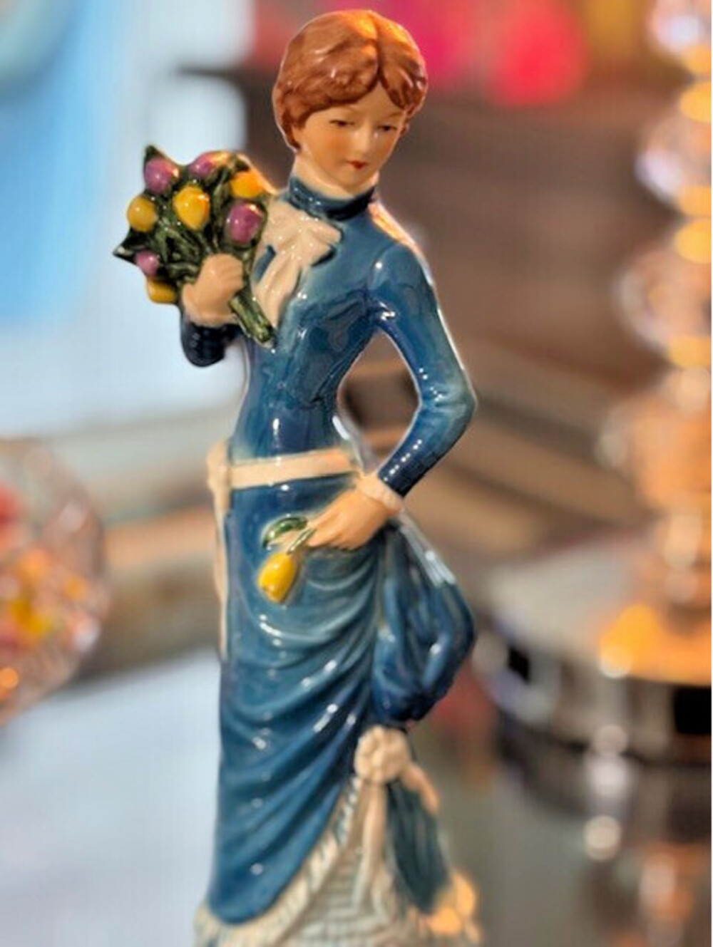 Goebel Garden Fancier 1880 Fashions on Parade Figurine W. Germany 16 278 Vintage